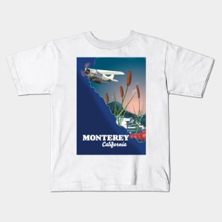 Monterey california map Kids T-Shirt